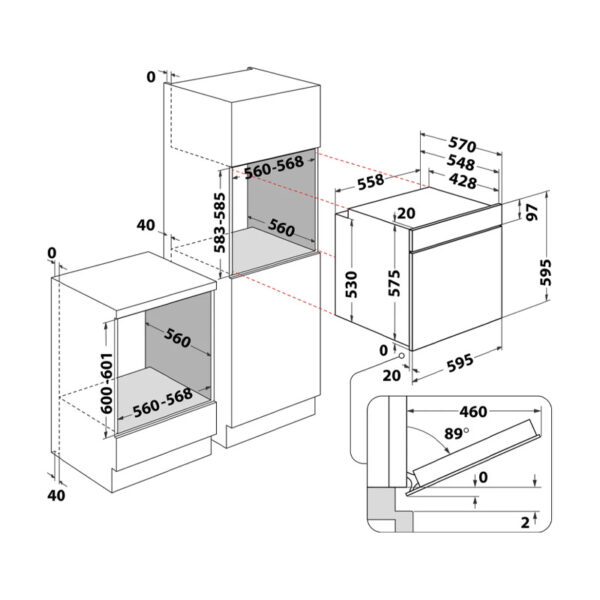 Εντοιχιζόμενος Φούρνος 71L Bauknecht BAR2 KH8V2 IN Inox με Υδρόλυση
