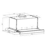 Απορροφητήρας Συρόμενος Gruppe Forte Inox [Π60cm - 620m³/h]
