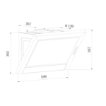 Απορροφητήρας Καμινάδα Amica KH 17389-3 E Inox [Π60cm - 334m³/h]