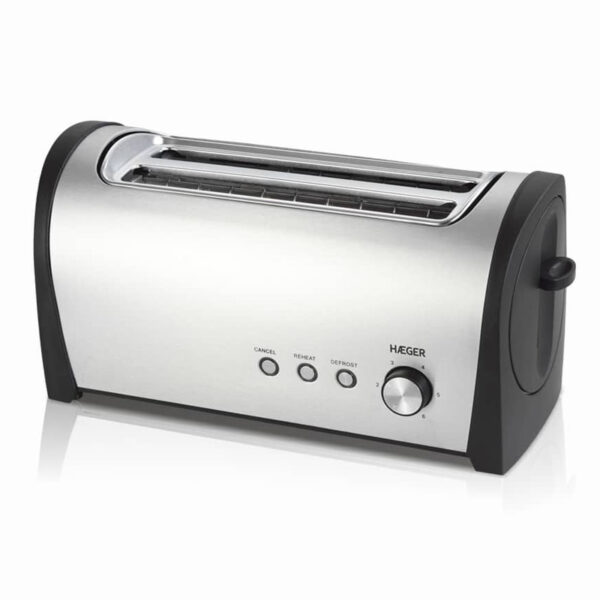 Φρυγανιέρα 2 Θέσεων (για 4 φέτες) Haeger Desayuno Plus TO-14D.010A Inox 1400W
