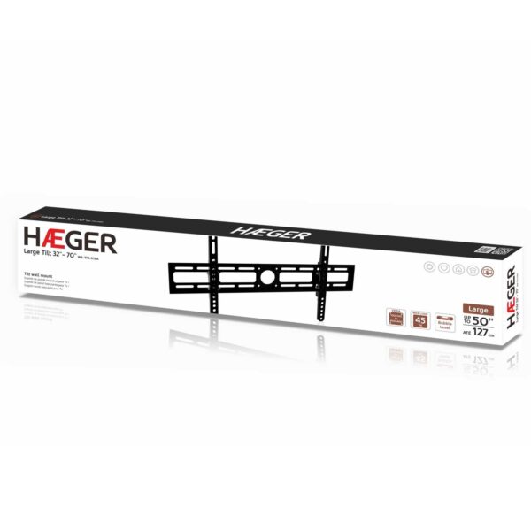 Σταθερή Επιτοίχια Βάση Τηλεόρασης Haeger WB-T70.018A [32–70″/45kg]