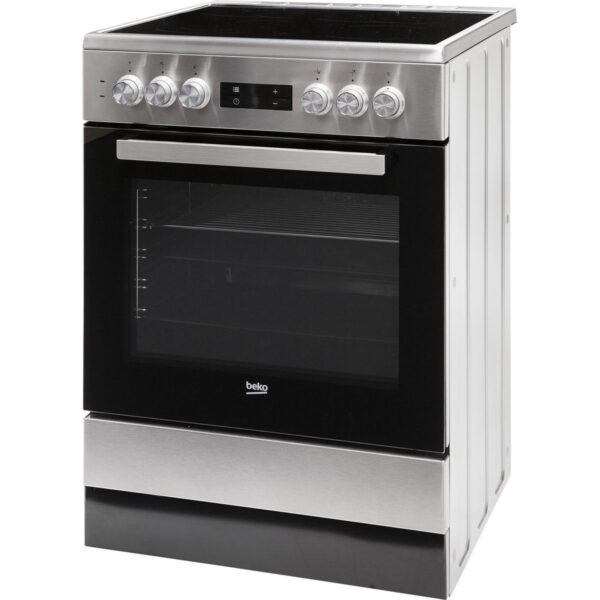 Ηλεκτρική Κουζίνα 72L Beko FSM67320GXS Inox με Κεραμικές Εστίες