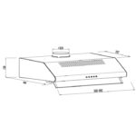 Απορροφητήρας Gruppe Pratico 600 Μαύρος [Π60cm – 300m³/h]