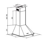 Απορροφητήρας Καμινάδα Gruppe Armonia Μπεζ [Π60cm – 610m³/h]