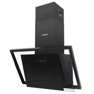 Απορροφητήρας Καμινάδα Gruppe Unico Μαύρος [Π90cm - 600m³/h]