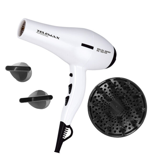 Επαγγελματικό Σεσουάρ Μαλλιών Telemax Bella FK-8813 Λευκό 2200W