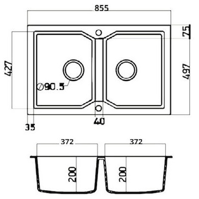 818 Dimensions