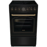 Ηλεκτρική Κουζίνα Ατμού 70L Gorenje GECS5B70CLB Μαύρη με Υδρόλυση & Κεραμικές Εστίες