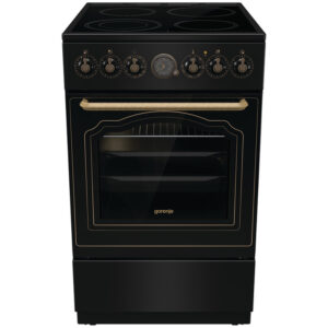 Ηλεκτρική Κουζίνα Ατμού 70L Gorenje GECS5B70CLB Μαύρη με Υδρόλυση & Κεραμικές Εστίες