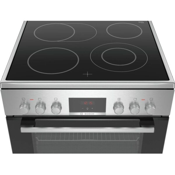 Ηλεκτρική Κουζίνα 66L Bosch HKR39C250 Inox με Κεραμικές Εστίες