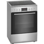 Ηλεκτρική Κουζίνα 66L Bosch HKR39C250 Inox με Κεραμικές Εστίες