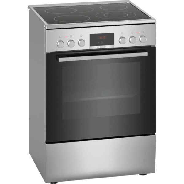 Ηλεκτρική Κουζίνα 66L Bosch HKR39C250 Inox με Κεραμικές Εστίες