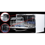 Πλυντήριο Πιάτων Πάγκου Morris TTB-55063 Μαύρο/Λευκό [◎6/Π55cm]