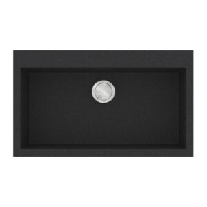 Ένθετος Νεροχύτης Sanitec Ultra Granite 808 Nero [79×50cm]