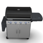 Ψησταριά Υγραερίου CampinGaz 4 Series Classic LSG Μαύρη/Inox με 4 Καυστήρες και Πλαϊνή Εστία