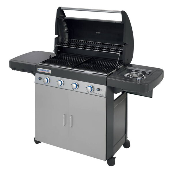 Ψησταριά Υγραερίου CampinGaz 4 Series Classic LSG Μαύρη/Inox με 4 Καυστήρες και Πλαϊνή Εστία
