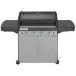 Ψησταριά Υγραερίου CampinGaz 4 Series Classic LSG Μαύρη/Inox με 4 Καυστήρες και Πλαϊνή Εστία