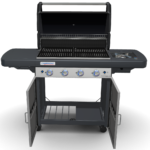 Ψησταριά Υγραερίου CampinGaz 4 Series Classic LSG Μαύρη/Inox με 4 Καυστήρες και Πλαϊνή Εστία