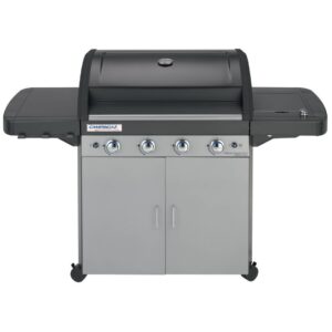 Ψησταριά Υγραερίου CampinGaz 4 Series Classic LSG Μαύρη/Inox με 4 Καυστήρες και Πλαϊνή Εστία