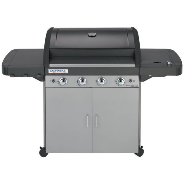 Ψησταριά Υγραερίου CampinGaz 4 Series Classic LSG Μαύρη/Inox με 4 Καυστήρες και Πλαϊνή Εστία