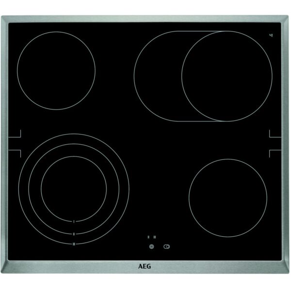 Εντοιχιζόμενο Σετ Φούρνος 72L AEG EPS335061M με Πυρόλυση + Κεραμική Εστία AEG HE604070XB