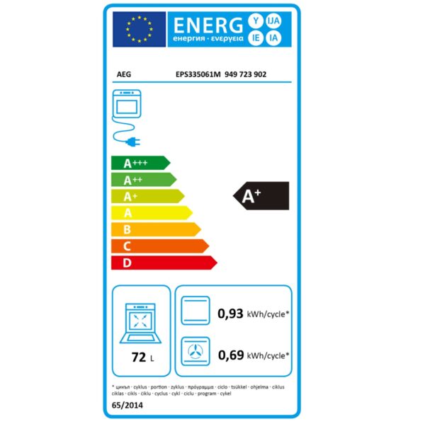 Εντοιχιζόμενο Σετ Φούρνος 72L AEG EPS335061M με Πυρόλυση + Κεραμική Εστία AEG HE604070XB
