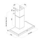 Απορροφητήρας Καμινάδα Davoline Box Plus 60 Inox [Π60cm – 625m³/h]