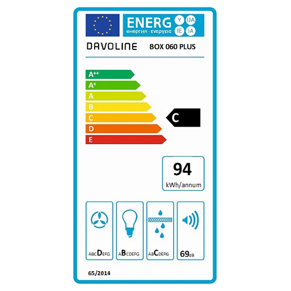 Απορροφητήρας Καμινάδα Davoline Box Plus 60 Inox [Π60cm – 625m³/h]