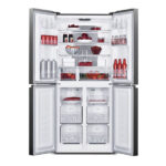 Ψυγείο Ντουλάπα Davoline D4SS 421D IX Inox [NoFrost/421L/Υ180×Π80cm]