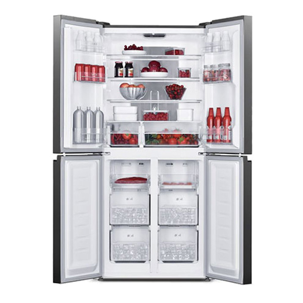 Ψυγείο Ντουλάπα Davoline D4SS 421D IX Inox [NoFrost/421L/Υ180×Π80cm]