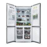 Ψυγείο Ντουλάπα Davoline D4SS 608D IX Inox [NoFrost/600L/Υ191×Π91cm]