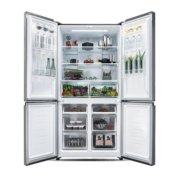 Ψυγείο Ντουλάπα Davoline D4SS 608D IX Inox [NoFrost/600L/Υ191×Π91cm]