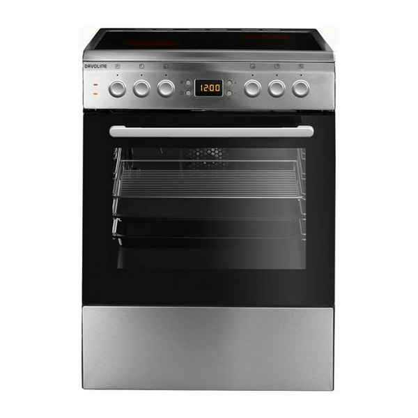 Ηλεκτρική Κουζίνα 72L Davoline DAC 800 IX Inox με Κεραμικές Εστίες
