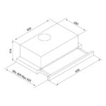 Απορροφητήρας Συρόμενος Davoline Delta GR-IX Inox [Π60cm – 483m³/h]