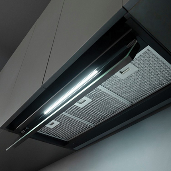 Απορροφητήρας Εντοιχιζόμενος Davoline Inside Plus Drop Control 90 BL Μαύρος [Π90cm – 635m³/h]