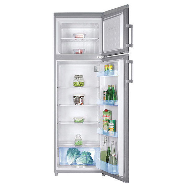 Ψυγείο Δίπορτο Davoline NPR 163 SILVER NE Inox [240L/Υ165×Π55cm]