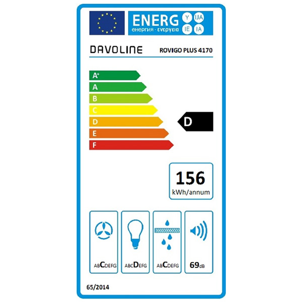 Απορροφητήρας Νησίδα Davoline Rovigo Plus Inox [Ø40cm – 595m³/h]