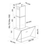 Απορροφητήρας Καμινάδα Davoline Strong Cement 60 [Π60cm – 560m³/h]