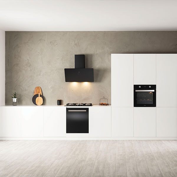 Απορροφητήρας Καμινάδα Davoline Shape 90 Μαύρος [Π90cm – 648m³/h]