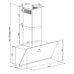 Απορροφητήρας Καμινάδα Davoline Shape 60 Λευκός [Π60cm – 648m³/h]