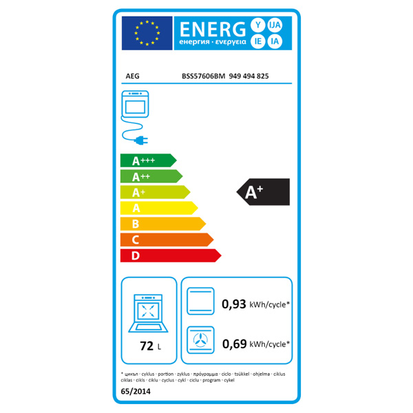 Εντοιχιζόμενος Φούρνος Ατμού 72L AEG BSS57606BM Inox/Μαύρος με Πυρόλυση