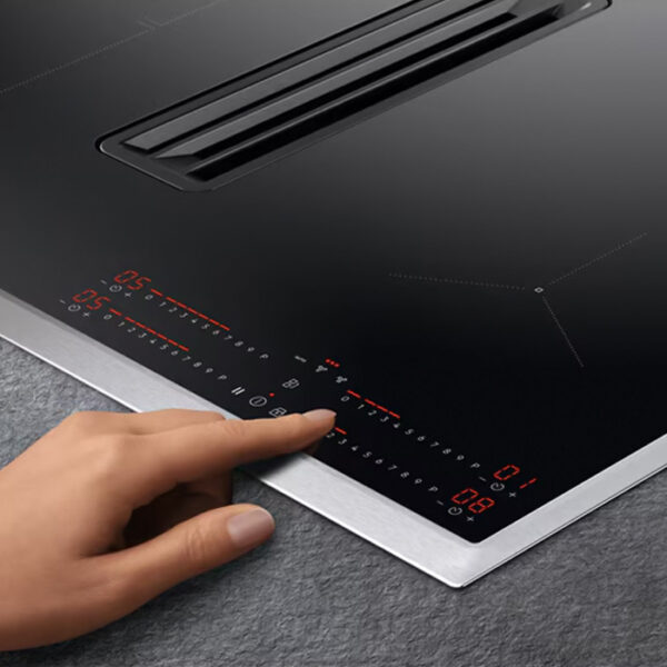 Αυτόνομη Εντοιχιζόμενη Επαγωγική Εστία με Απορροφητήρα AEG CCE84543XB [Π77×Β52cm]
