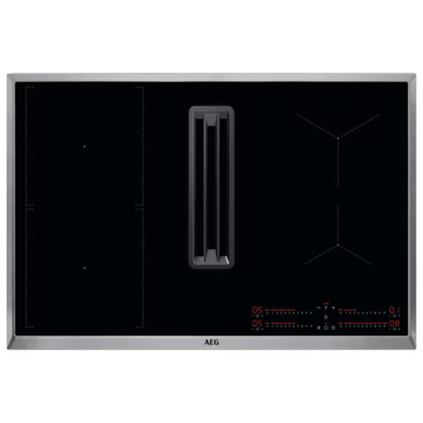 Αυτόνομη Εντοιχιζόμενη Επαγωγική Εστία με Απορροφητήρα AEG CCE84543XB [Π77×Β52cm]