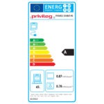 Privileg PHVK3 OH8V IN Energy Label Εντοιχιζόμενο Σετ Φούρνος 65L με Υδρόλυση + Κεραμική Εστία Privileg SET PV900 IN (PHVK3 OH8V IN + PCTHR 6042 NE)