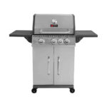 Thermogatz GS Grill Elite 3 1 Ψησταριά Υγραερίου Thermogatz GS Grill Elite Inox με 3 Καυστήρες και Πλαϊνή Εστία