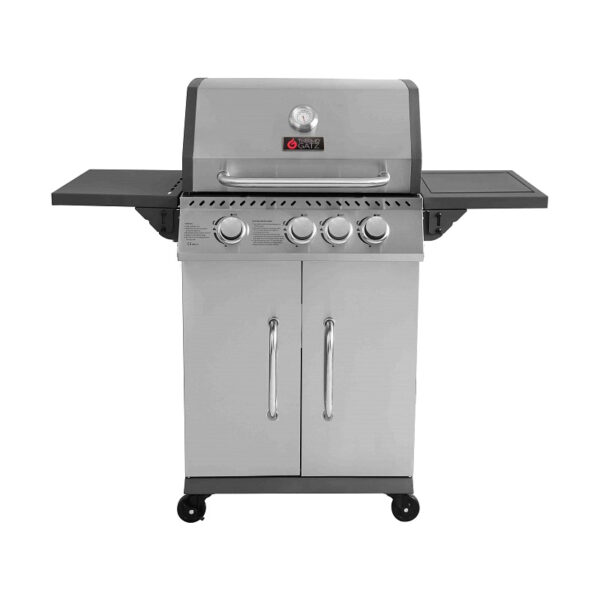 Thermogatz GS Grill Elite 3 1 Ψησταριά Υγραερίου Thermogatz GS Grill Elite Inox με 3 Καυστήρες και Πλαϊνή Εστία
