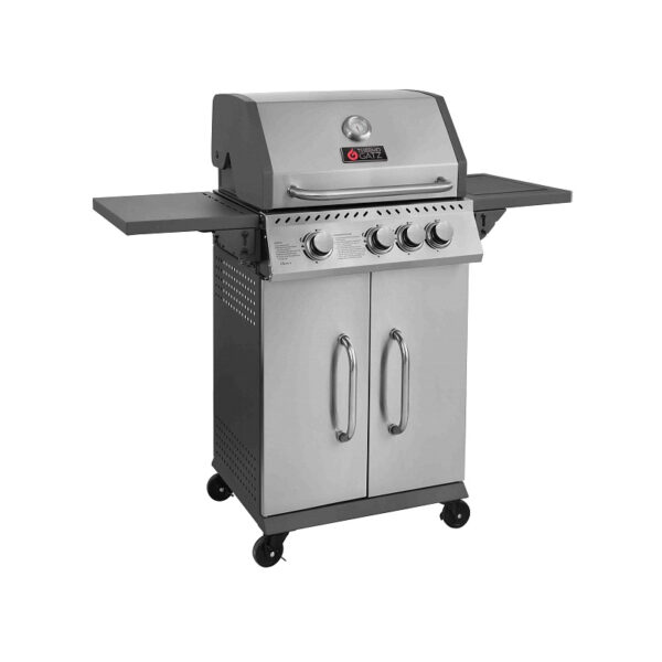 Thermogatz GS Grill Elite 3 3 Ψησταριά Υγραερίου Thermogatz GS Grill Elite Inox με 3 Καυστήρες και Πλαϊνή Εστία