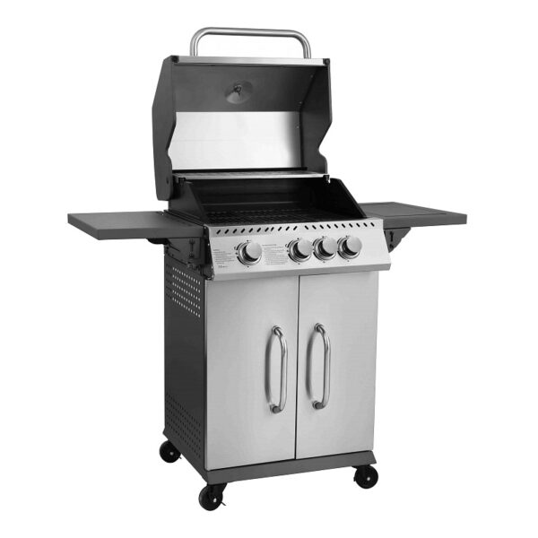 Thermogatz GS Grill Elite 3 4 Ψησταριά Υγραερίου Thermogatz GS Grill Elite Inox με 3 Καυστήρες και Πλαϊνή Εστία