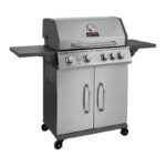 Ψησταριά Υγραερίου Thermogatz GS Grill Elite Inox με 4 Καυστήρες και Πλαϊνή Εστία