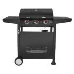 Thermogatz GS Grill Lite 3 1 Ψησταριά Υγραερίου Thermogatz GS Grill Lite Μαύρη με 3 Καυστήρες